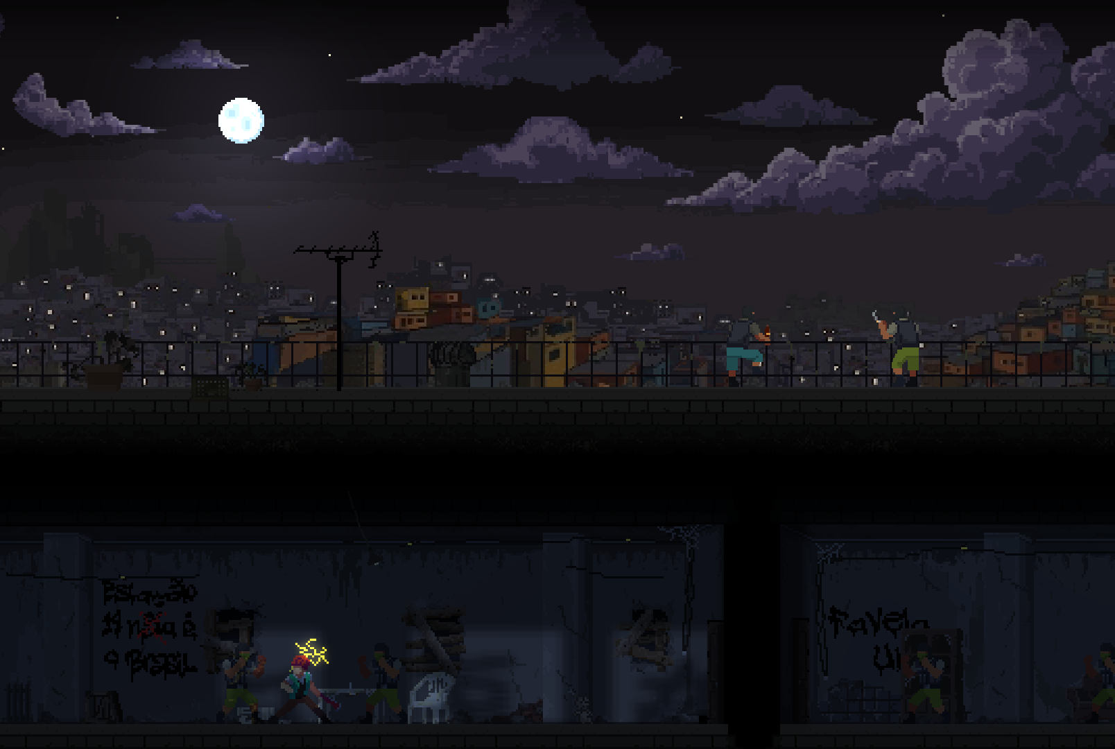 Jolt's moonlit city rooftops and electric close-quarters combat